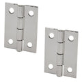 BRP Boat Piano Hinge - 2 X 1 1/2 Inch 17 Gauge Butt Hinges (pair)