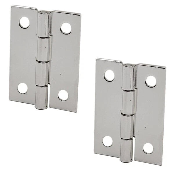 BRP Boat Piano Hinge - 2 X 1 1/2 Inch 17 Gauge Butt Hinges (pair)