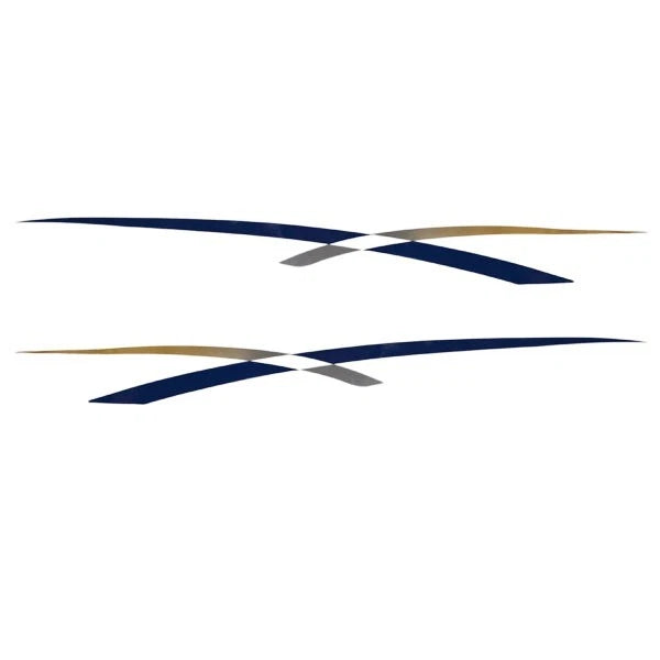 Rinker Boat Graphic Decal VS811801-05-B - Captiva Festiva Blue (set)