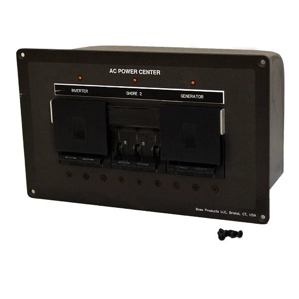 Bass Boat Technologies Switch Panel - 10 X 6 Inch Black Aluminum