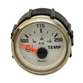 Faria Boat Water Temperature Gauge GP7793A - 2 Inch Silver White