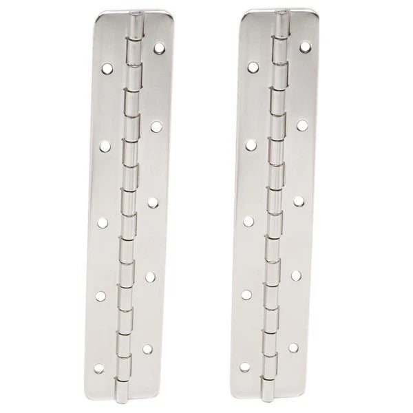 Bombardier Boat Hinges 204072601 - 8 Inch Chrome Plated Brass (pair)