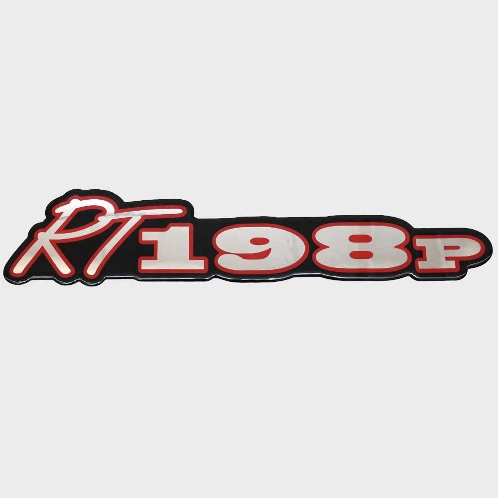 Ranger RT198P Boat Raised Emblem Decal 337829 - Red Model Sticker