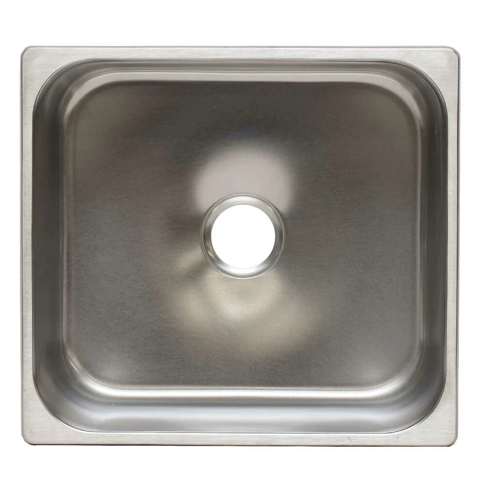 Scandvik Boat Rectangular Sink 10654 - 6 Inch Depth Satin Stainless