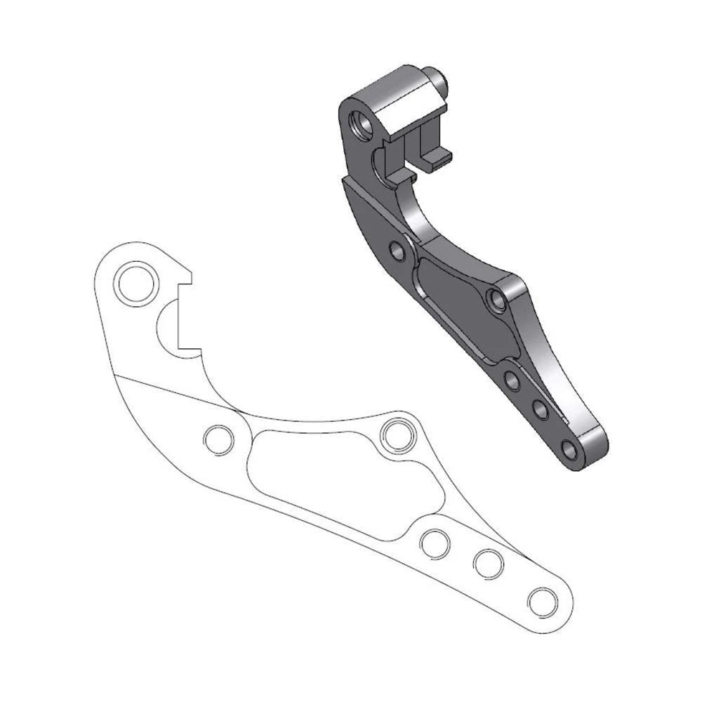 MotoMaster Caliper Adapter Rally/Dakar 298 Front for KTM 400 LC4 2000