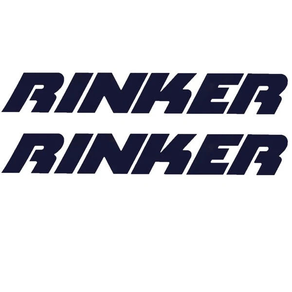 Rinker Boat Decal - Navy Blue Vinyl 17 1/2 Inch (set of 2)