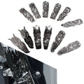 Custom Front Fork Skull Decal Medallion Nameplate Sticker for Harley for Yamaha