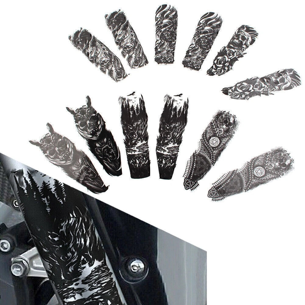 Custom Front Fork Skull Decal Medallion Nameplate Sticker for Harley for Yamaha