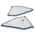 Bayliner 2011 Bl185 Blue - Clear Zipper - Snap Boat Side Curtains (set of 2)