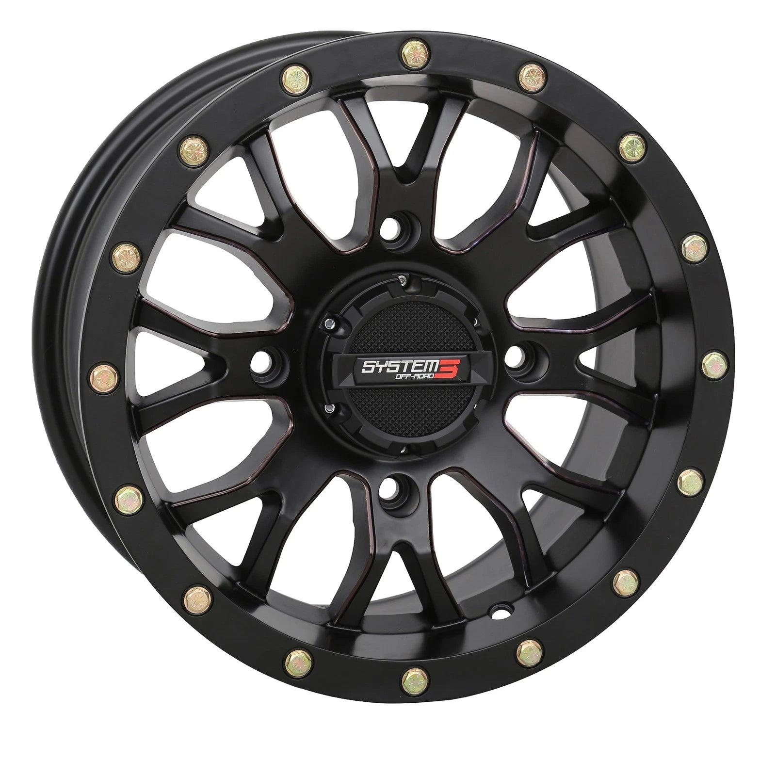 SYSTEM 3 St3 Wheel 18x7 4+3 +10mm Fit Polaris RZR 900 & XP 1000 Models