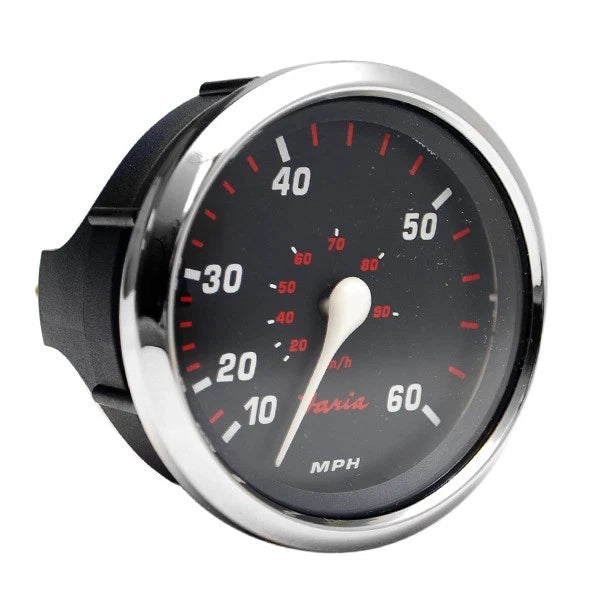 Faria Boat Speedometer Gauge SE9322A - Professional Red 3 1/4 Inch