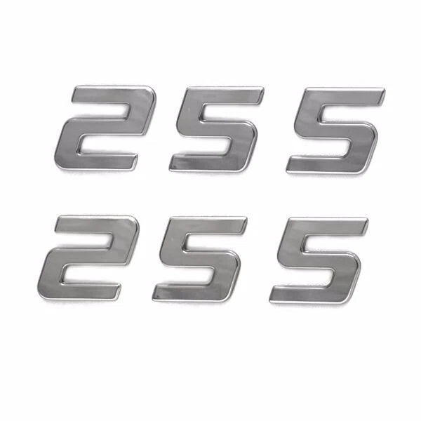 Bayliner Boat Raised Model Decals 1959023 - 255 Cruiser Silver (pair)