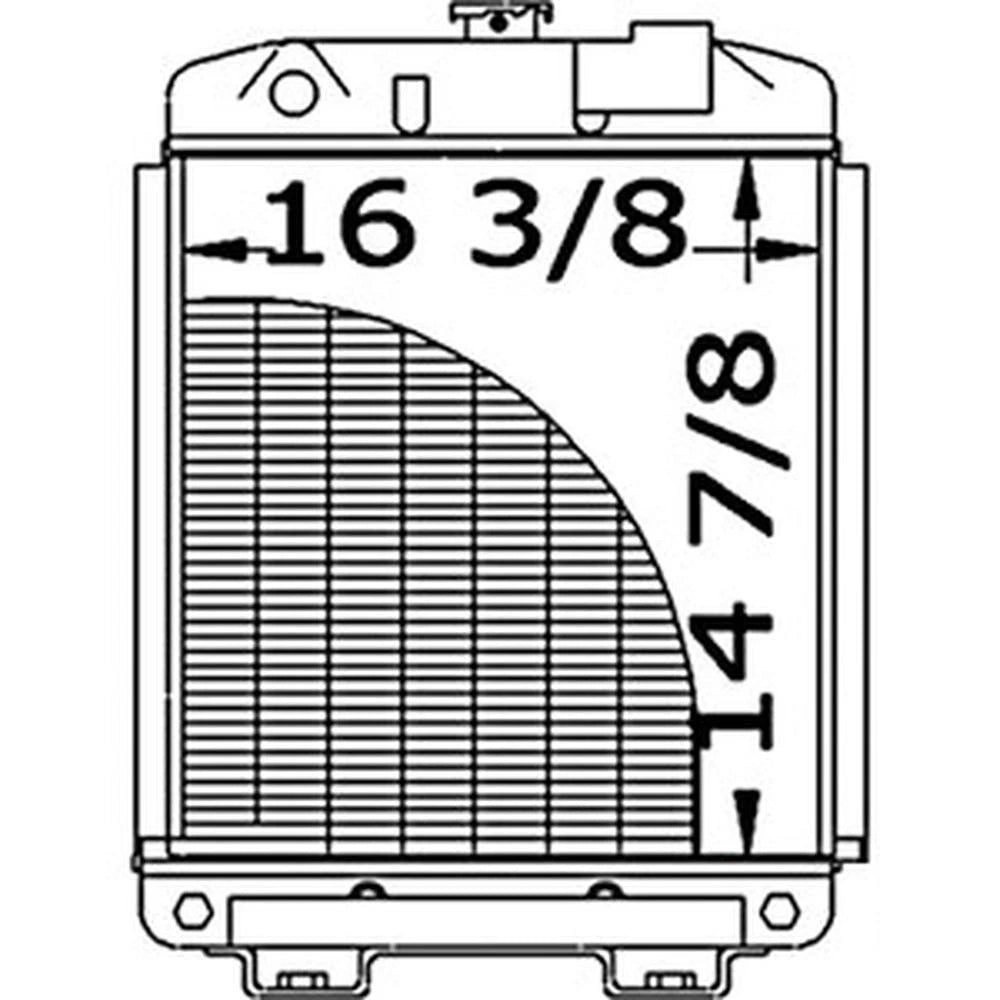 Radiator SBA310100280 Fits Ford Holland 1900