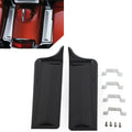 2x Black Rear Fender Saddlebag Filler Panels for Harley Touring Electra Glide