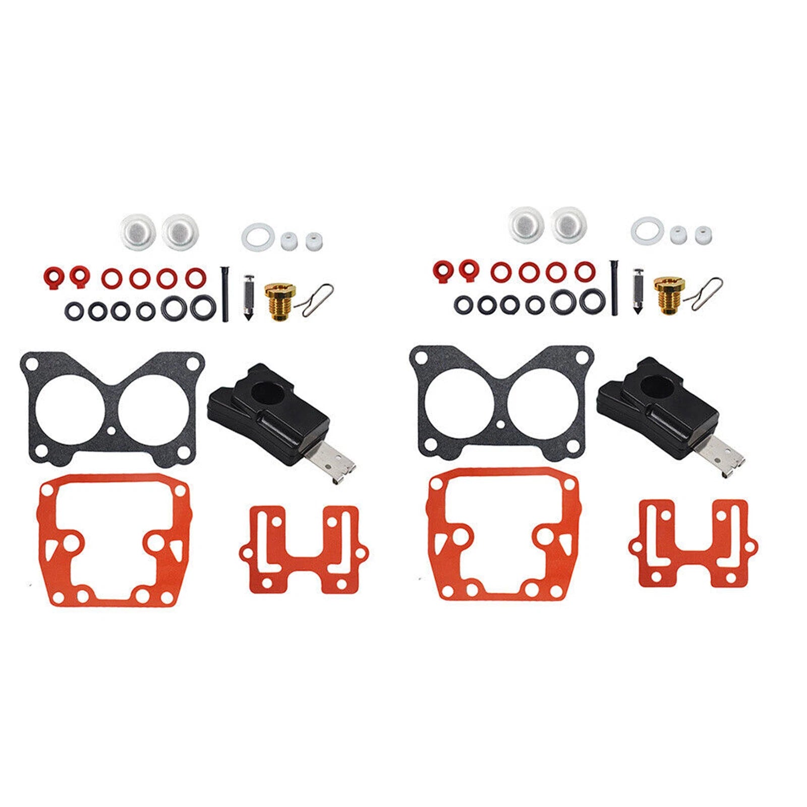 2 Pack Carburetor Rebuild Kit for Johnson Evinrude V6 150 155 175 185 200 235 HP