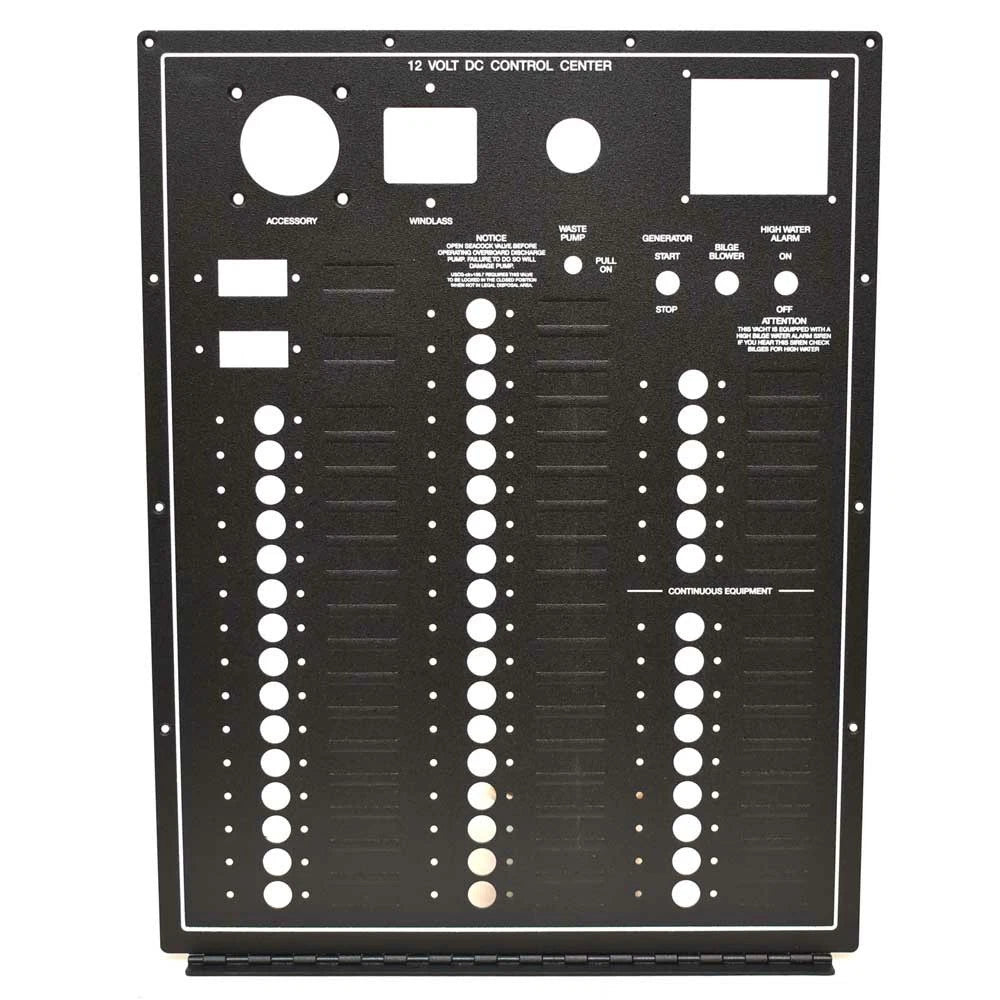 Marquis Boat Blank Breaker Panel 5766652 - 12V DC Control Center