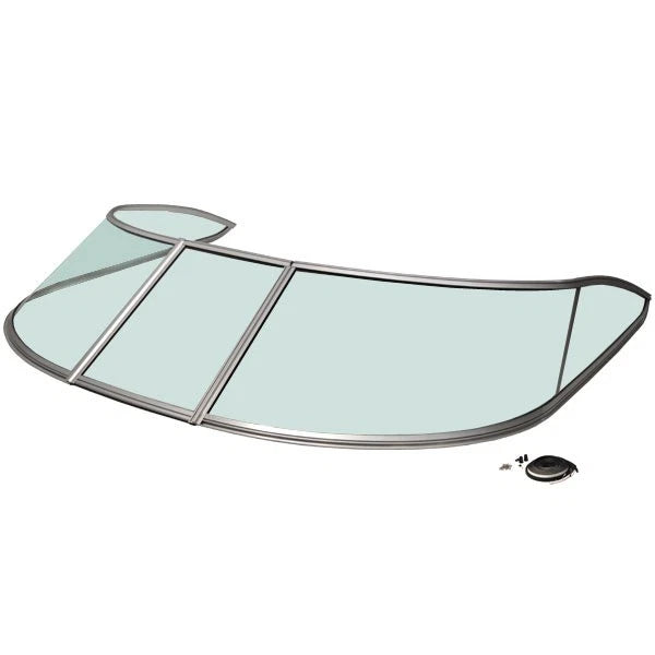 Rinker Boat Windshield 244362 - Express Cruiser 117 3/8 Inch (3 PC)