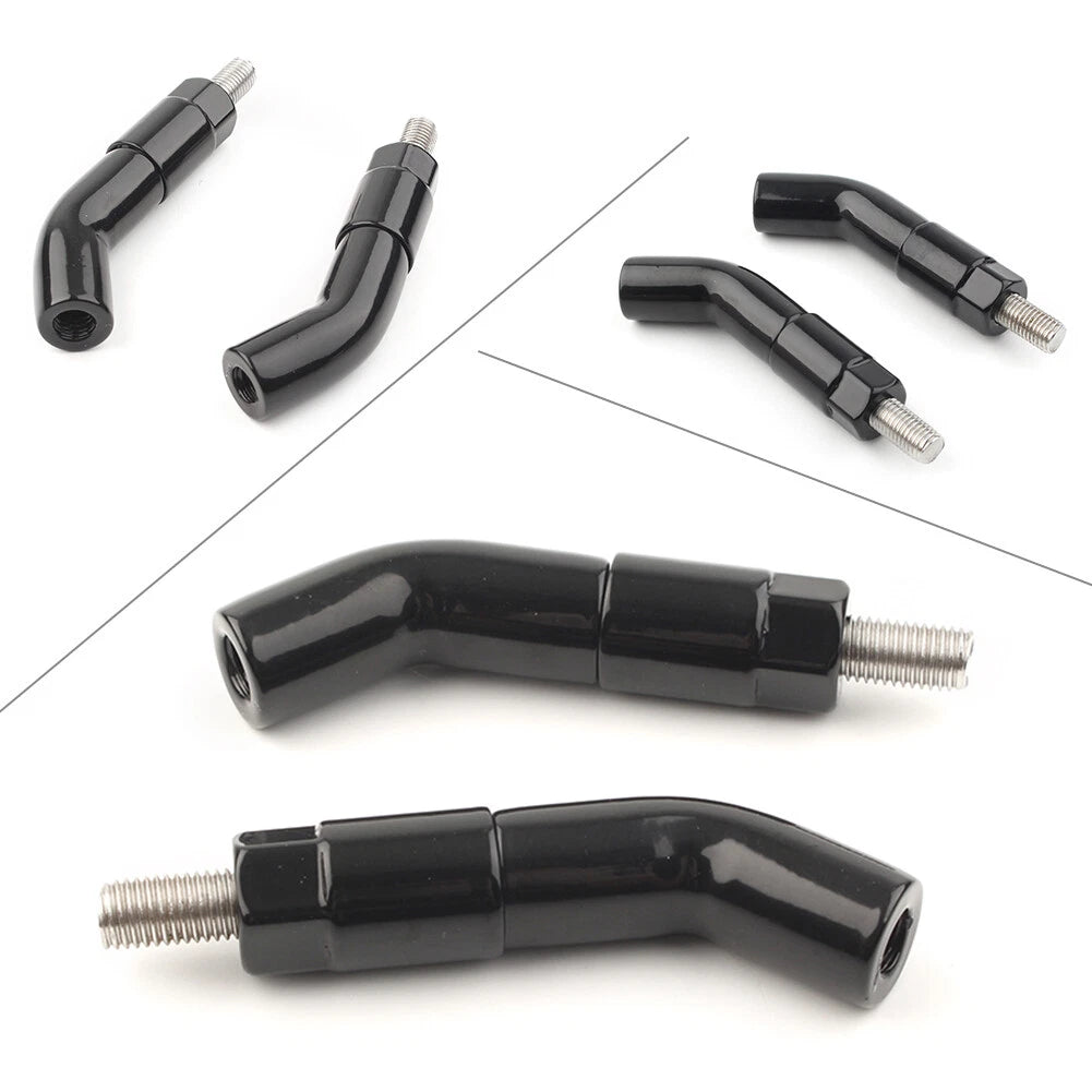 2PCS M8 Black Mirror Stem Extenders for Harley Iron 1200 XL1200NS 2018-2019 US