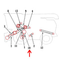 AMH75846 H75846 Posi-Torq™ Ground Drive Belt Fits John Deere Combine