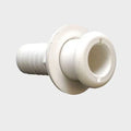 Tracker Boat Thru Hull Fitting - Livewell 1 1/8 Inch White Plastic