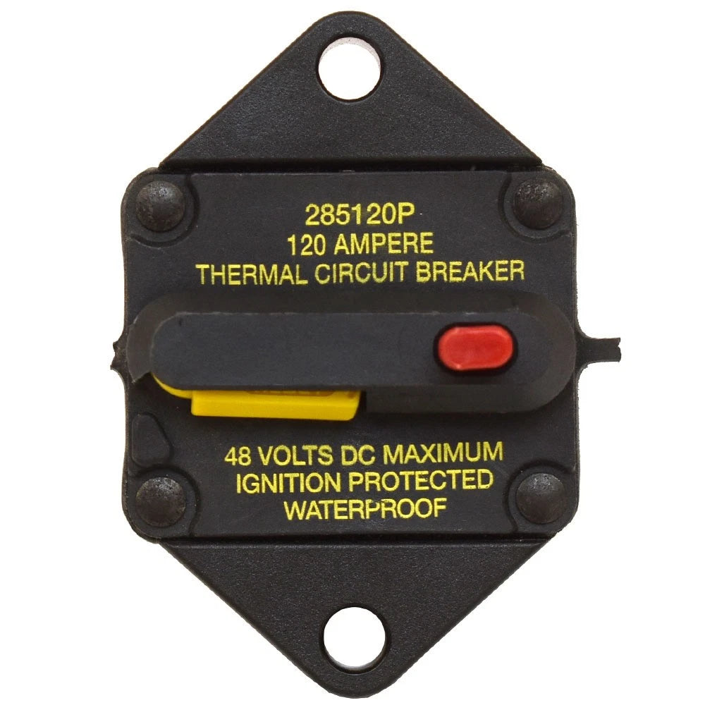 Blue Sea Systems Boat Panel Mount Breaker 285120P - 120A 48V