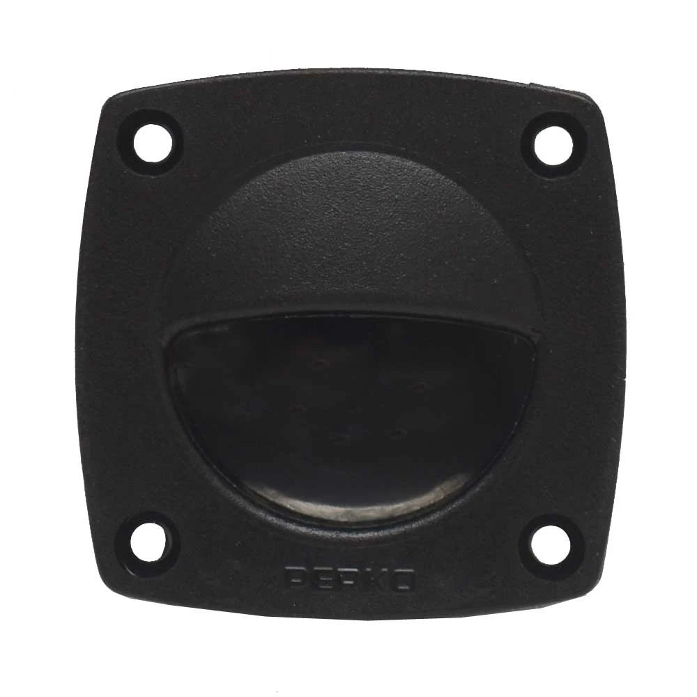 Perko Boat Flush Mount Drawer Pull 1016DP0BLK - 2 1/4 X 2 1/4 Inch