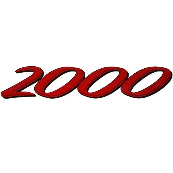 Lund Boat Decal 1986422 - 2000 Black Red Vinyl 8 3/8 Inch