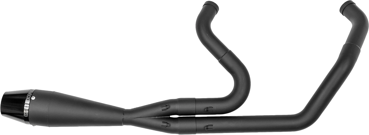 SAWICKI 2in1 TC Softail Shorty Black Exhaust – Fits Harley Softail 2003-2017