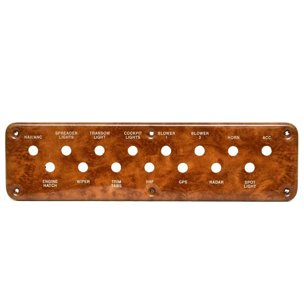Rinker Boat Breaker Panel Blank 206608A - 342D Faux Woodgrain Plastic