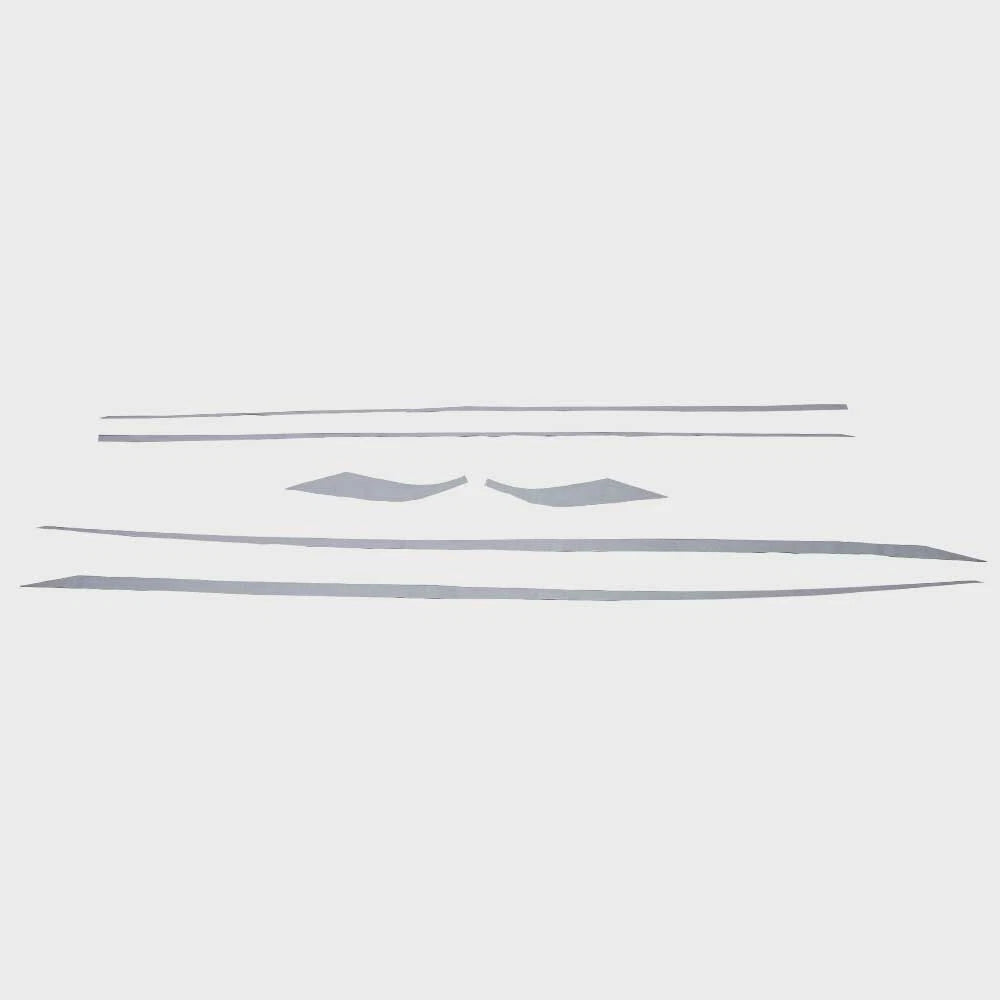 Larson Boat Hull Graphic Decals 8161152 - Stickers Pewter (6PC)