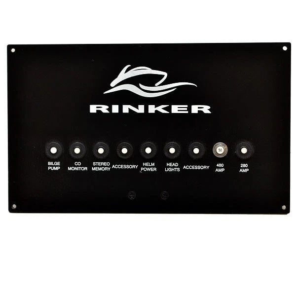 Rinker Boat Breaker Button Panel 48091 - 240 Captiva Black Plastic