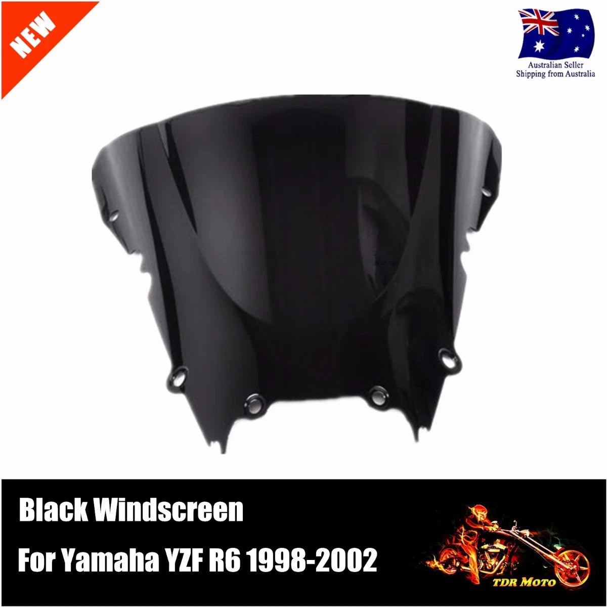 Motorcycle Windshield Windscreen FIT Yamaha YZF R6 1998 - 2002 1999 2000 2001