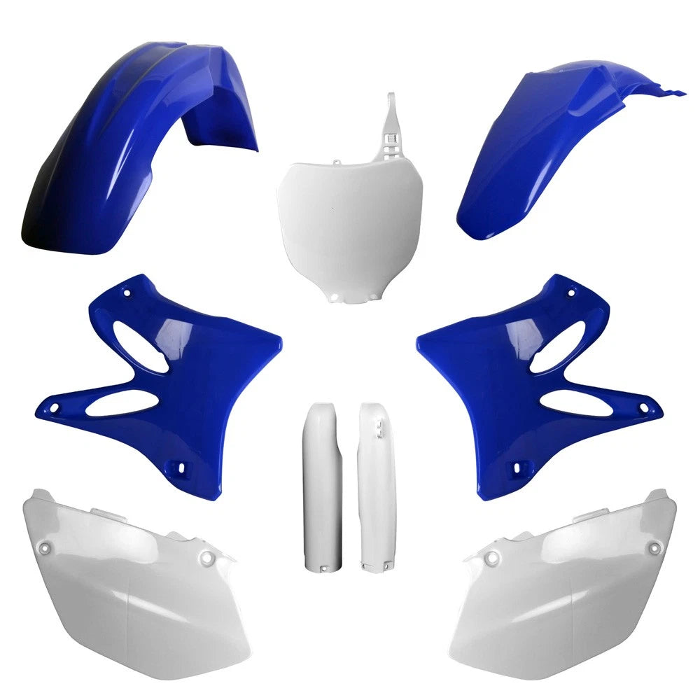 POLISPORT PLASTIC KIT + FORK GUARDS YAMAHA YZ125 2005, YZ250 2005, OEM STYLE