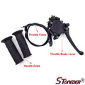 STONEDER Thumb Throttle Cable Brake Lever Hand Grips Set for 50cc -125cc ATV