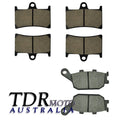 Motorcycle Front Rear Disc Brake Pads for FA174 FA380 Yamaha YZF-R1 04 05 06