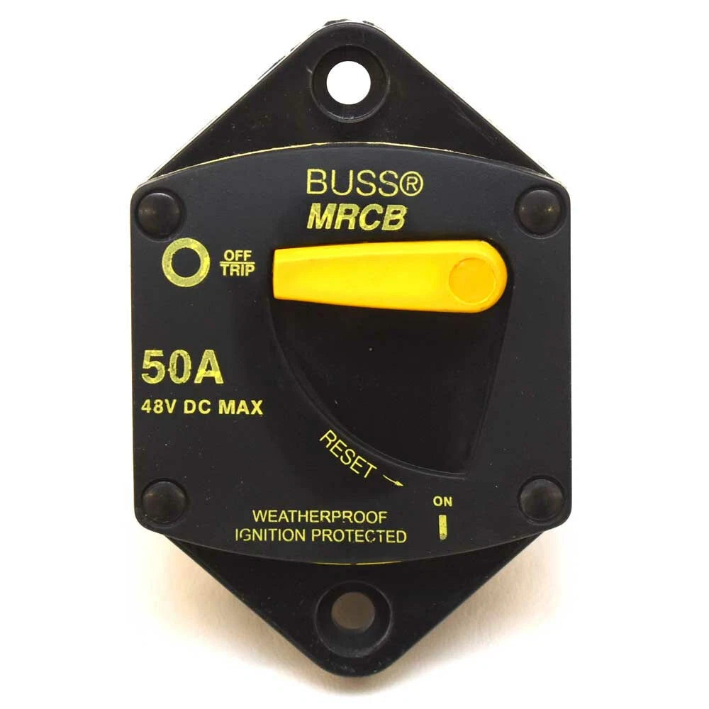 Eaton Bussmann Boat Circuit Breaker 187050P-03-1 - 50 a 48 VDC