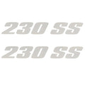 MasterCraft Boat Decals 750091 - 2006 - 2007 230 SS Silver (set of 2)