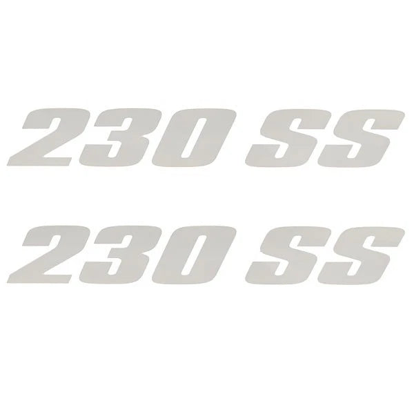 MasterCraft Boat Decals 750091 - 2006 - 2007 230 SS Silver (set of 2)