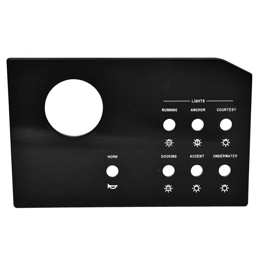 Sea Ray Boat Blank Switch Panel 2187846 - 280 SLX 2016 Black Acrylic (PORT)