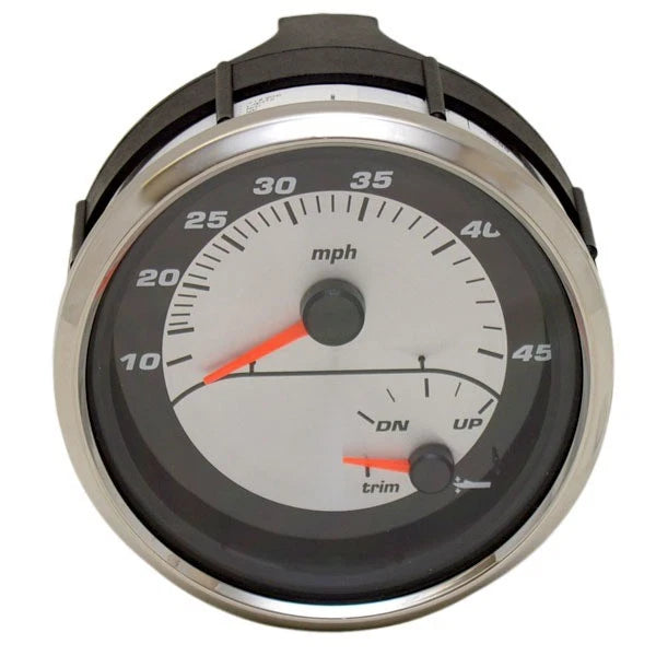 Faria Boat Multifunction Gauge GSC060A - 4 3/8 Inch Silver Black