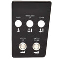 Sea Ray Boat Push Button Switch Panel 2356984-A - Black Acrylic