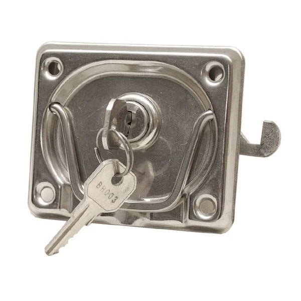 Boat Stainless Steel Door Latch - Locking with Keys