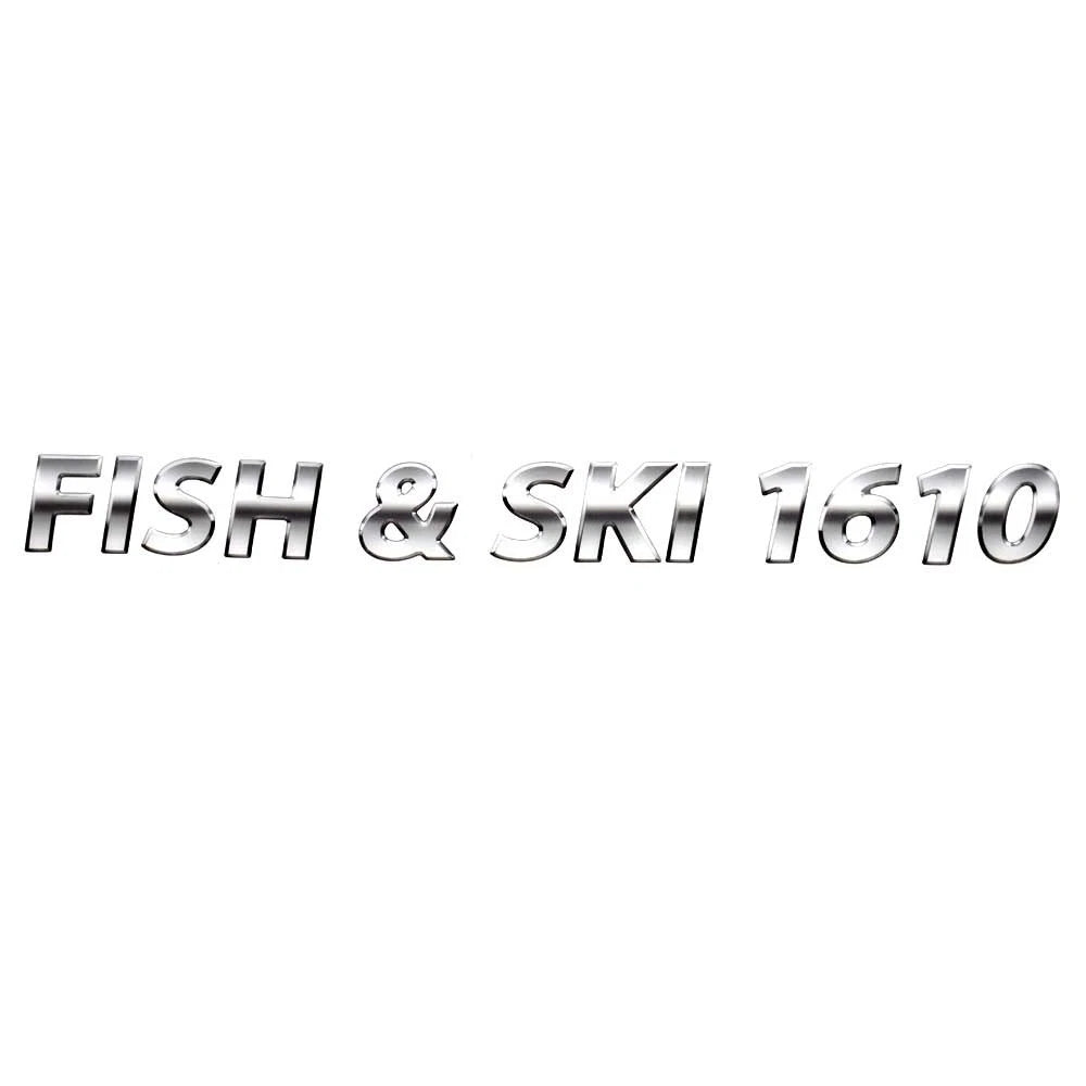 Lowe Boat Raised Decal 2241010 - 1610 Fish - Ski 17 3/4 X 1 3/4 Inch