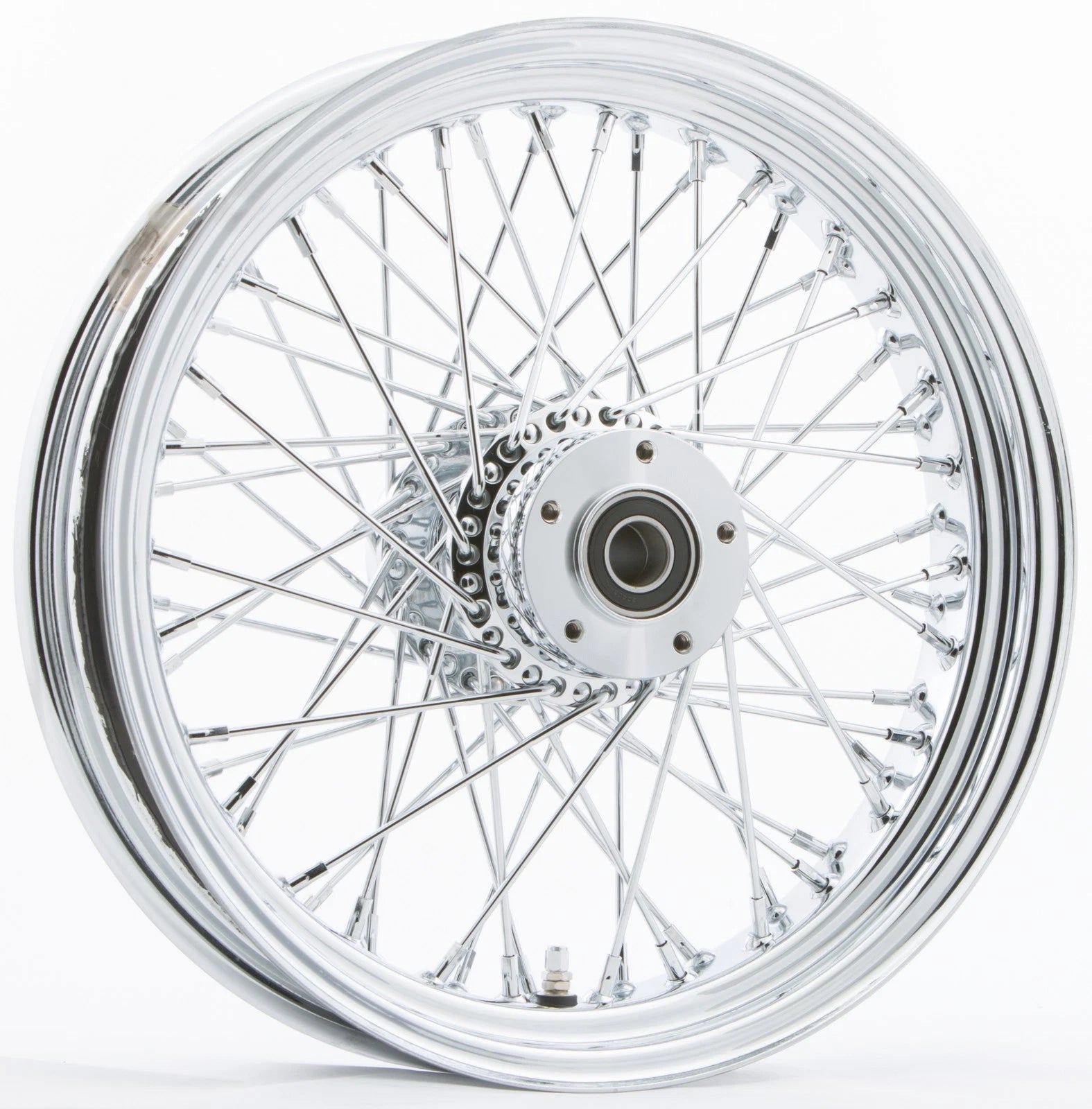 HARDDRIVE 60-Spoke Chrome Front Wheel 16x3.5 for Harley V-Twin 2000-2023