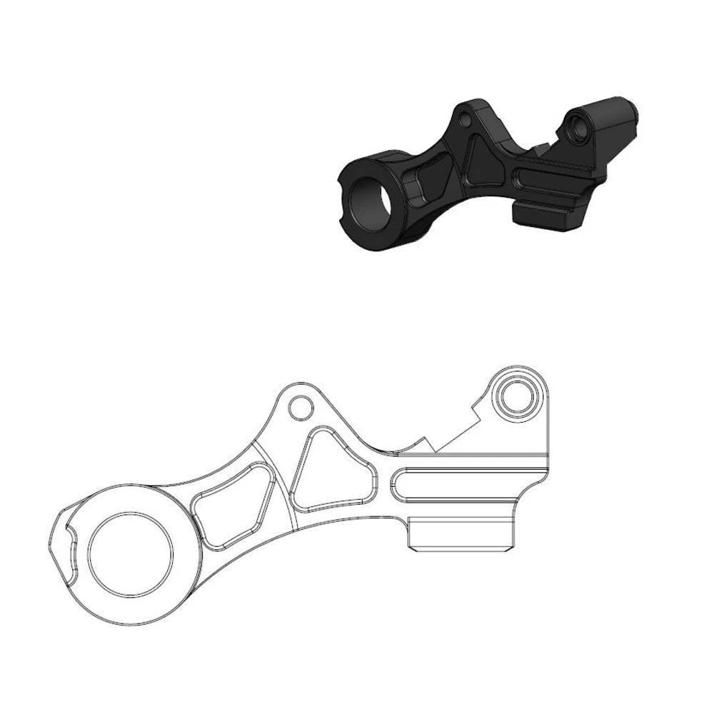 MotoMaster Rear Caliper Adapter for Yamaha YZ450F 2018-2025