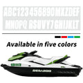 3" Boat Registration Numbers and Letters Sticker Decals Custom DIY White