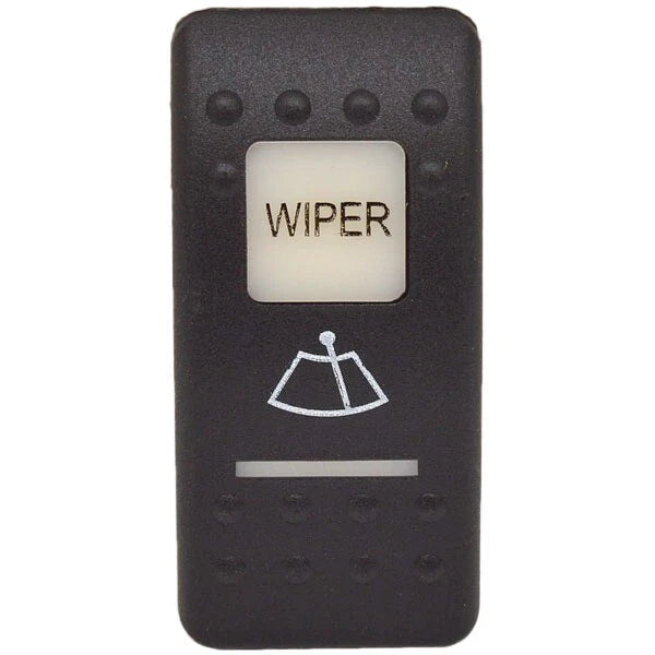 Larson Boat Wiper Switch Plate 2232-0231 - Carling Illuminated Black