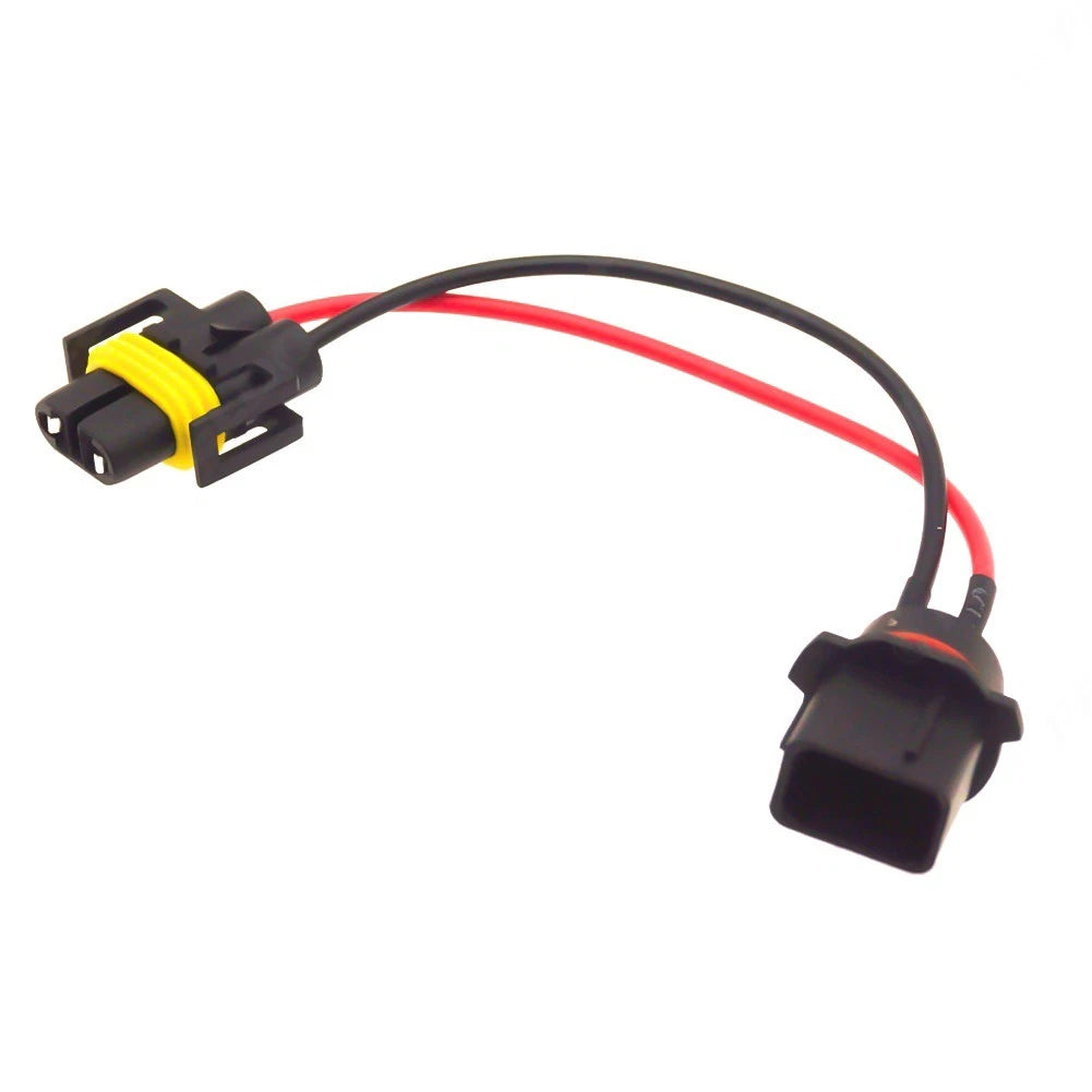 P13W 11 to H11 Socket Adapter Cable for Headlight Modification and Extension