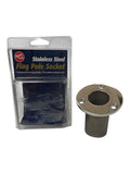 Taylor Made #967, Flag Pole Socket for 1 1/4" Poles - 20 Degree Angle, SS