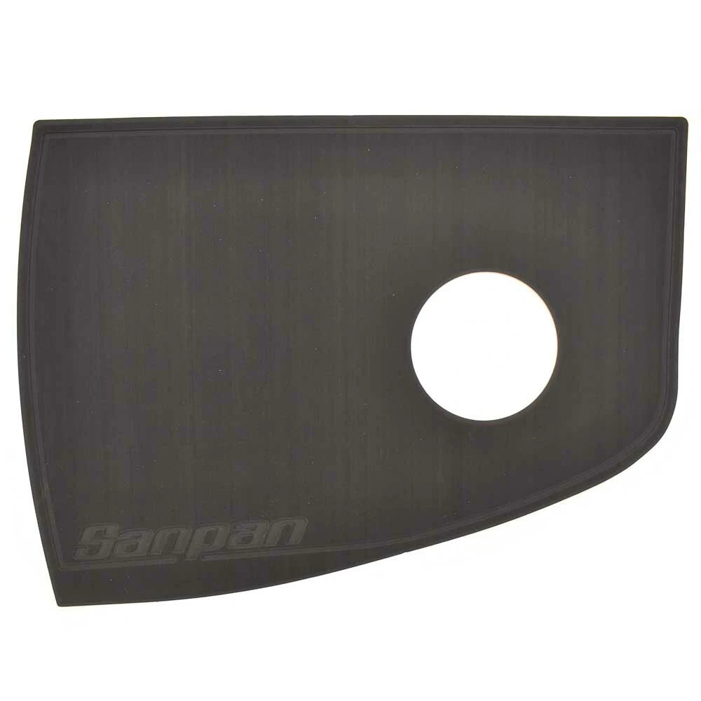 Godfrey Pontoon Boat Non-Skid Helm Mat - Sanpan Black Foam Rubber